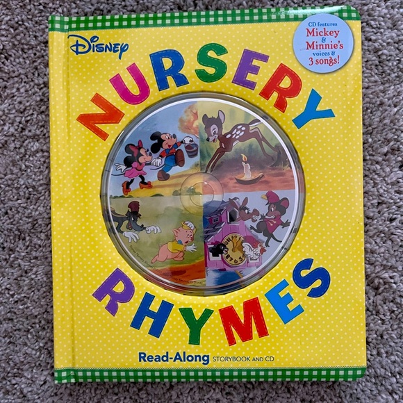 Disney Nursery Rhymes Book + CD - Picture 1 of 3